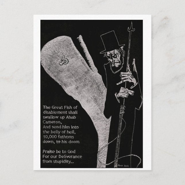Cartão Postal Desabilitado Ahab (Frente)
