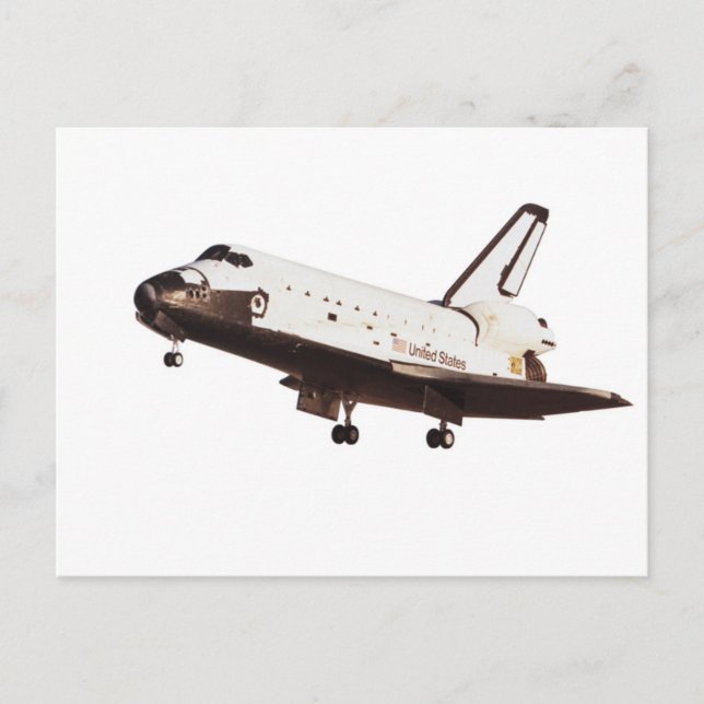 Cartão Postal Desafiador do Shuttle do Espaço (Frente)