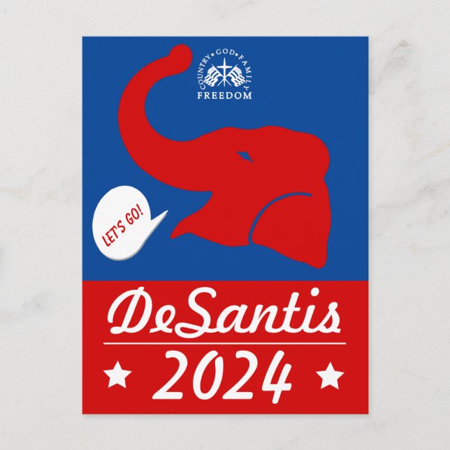 Cartão Postal DeSantis 2024 (Frente)