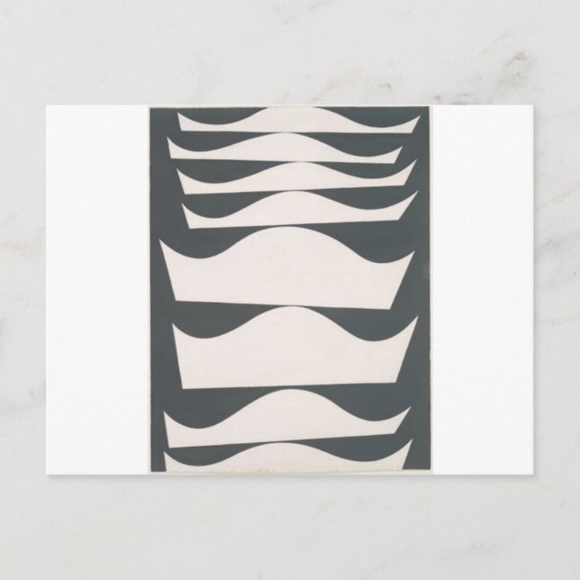 Cartão Postal Desaxia de elonneamento por Sophie Taeuber-Arp (Frente)