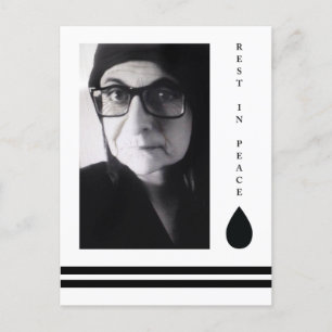 Cartão Postal descansar em paz lágrima
