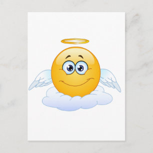 Cartão Postal Descanse em Paz RIP Heaven Angel Emoji