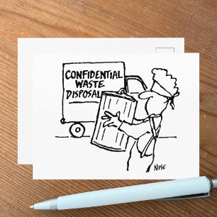 Cartão Postal Descarte de Resíduos Confidenciais