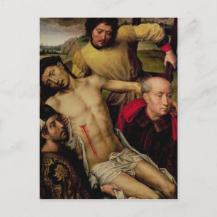 Cartão Postal Descida da cruz, painel da esquerda