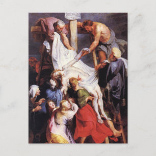 Cartão Postal Descida da Cruz por Peter Paul Rubens Postca