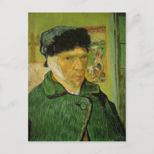 Cartão Postal Descrição: autorretrato de Vincent van Gogh w