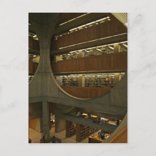 Cartão Postal Descrição Biblioteca de Exeter. Exeter, New Hamp