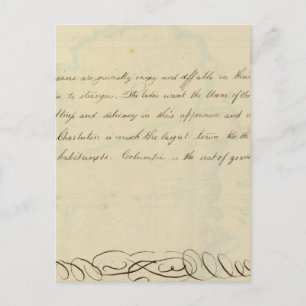 Cartão Postal Descrição da Carolina do Sul