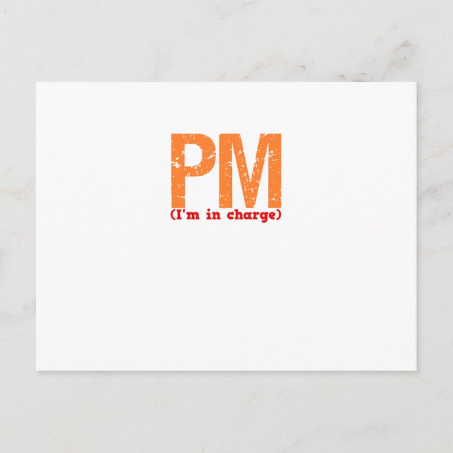 Cartão Postal Descrição do Production Manager (Frente)