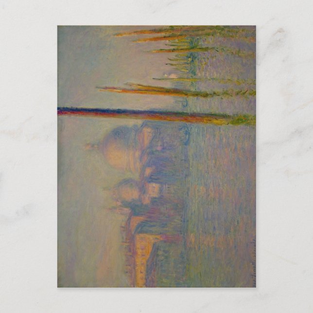 Cartão Postal Descrição Grande Canal, Veneza, 1908, por Claude M (Frente)