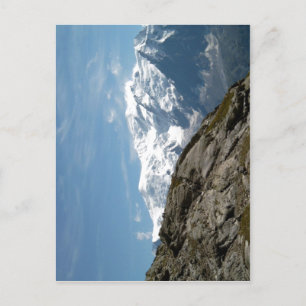 Cartão Postal Descrição Mont Blanc e Dome du Gouter foto ta