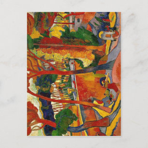 Cartão Postal Descrição resumida da estrada de viragem, L?Estaqu