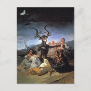 Cartão Postal Descrição resumida Francisco Goya, le Sabbat des