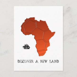 Cartão Postal Descubra a nova terra pelo futebol