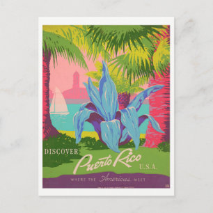 Cartão Postal "Descubra Porto Rico"