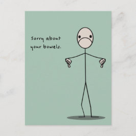 Cartão Postal Desculpe-me por seus Bowels