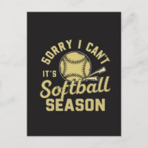 Desculpe, Não Posso É Temporada de Softbol Citação