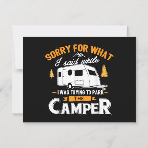 Cartão Postal Desculpe pelo que disse enquanto estacionava o aca