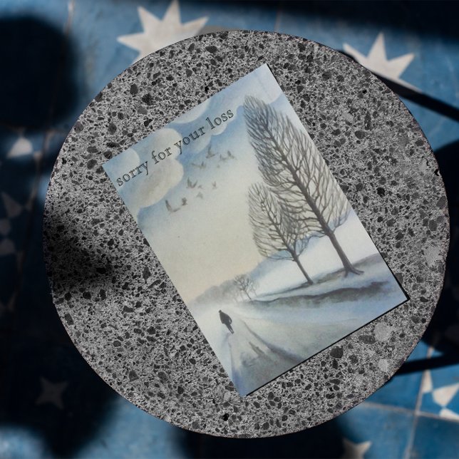 Cartão Postal Desculpe por sua perda, personalizável (Criador carregado)