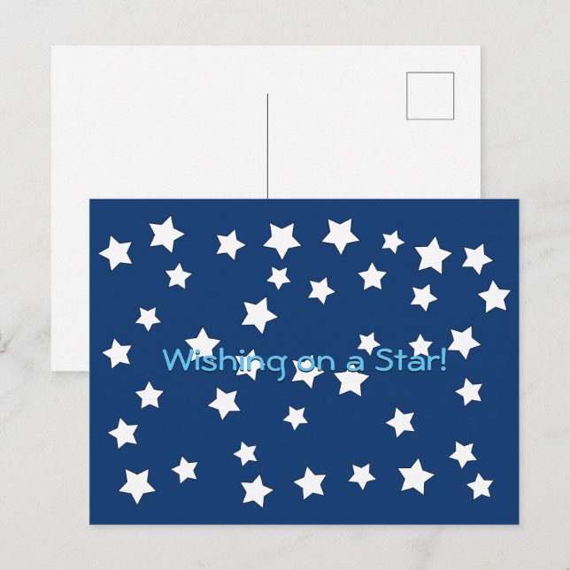 Cartão postal - Desejando em uma Estrela (Frente/Verso)