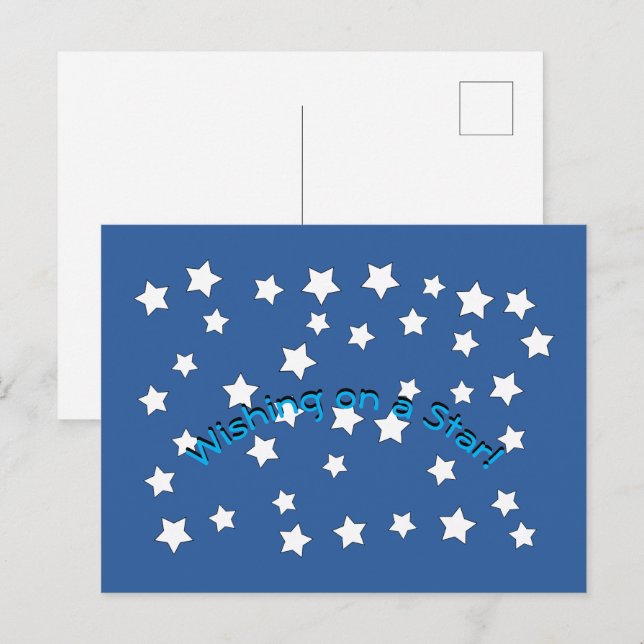 Cartão postal - Desejando em uma Estrela #2 (Frente/Verso)