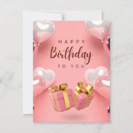 Cartão Postal Desejando feliz aniversário a você