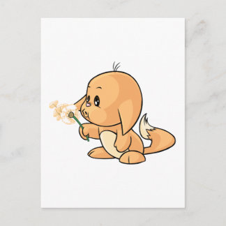 Cartão Postal Desejando Kacheek alaranjado
