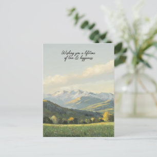Cartão Postal Desejando-lhe uma vida de amor e felicidade