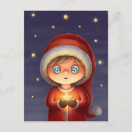 Cartão Postal Deseje em uma estrela