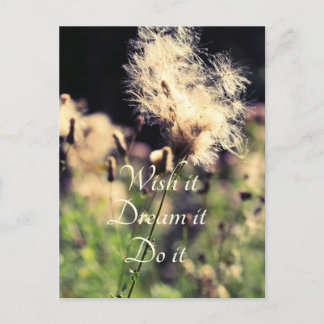 Cartão Postal Deseje Sonho Do