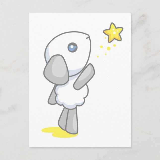 Cartão Postal Desejo de Lamby-Pie (Frente)