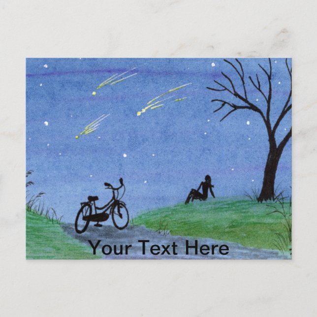 Cartão Postal Desejo em uma estrela (Frente)