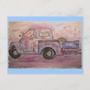 Cartão Postal Desejo-lhe caminhões velhos
