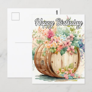 Cartão Postal Desejo um Feliz Aniversário