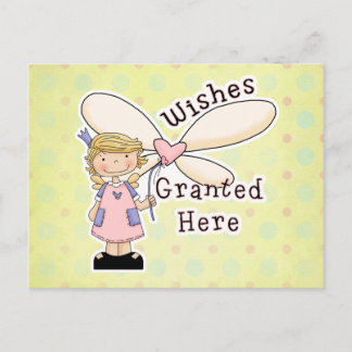 Cartão Postal Desejos Concedidos à Fairy GodMãe