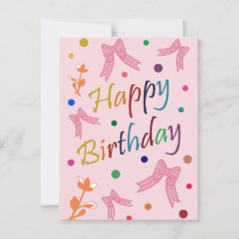 Cartão Postal Desejos de aniversário