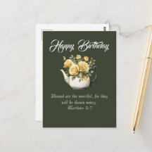 Desejos de aniversário cristão Matthew 5:7