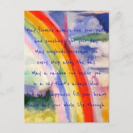 Cartão Postal Desejos do arco-íris (alternativo 3)