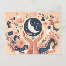 Cartão Postal Desejos do Dia Internacional da Mulher