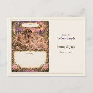 Cartão Postal Desejos do Livro de Visitas de Casamento de Sátiro