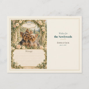 Cartão Postal Desejos do Livro de Visitas do Casamento do Yorksh