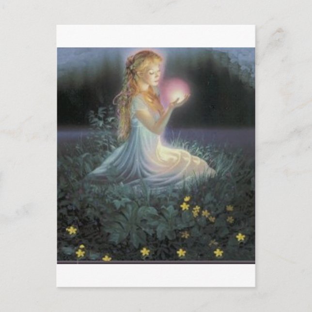 Cartão Postal Desejos entre as Flores (Frente)