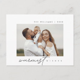 Cartão Postal Desejos Mais Quentes, Saudação de Natal, Foto da F