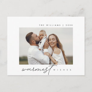 Cartão Postal Desejos Mais Quentes, Saudação de Natal, Foto da F