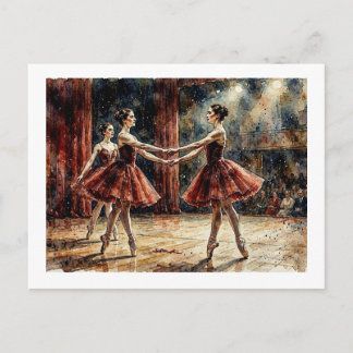 Cartão Postal Desempenho do Trio de Ballet,