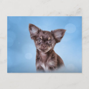 Cartão Postal Desenhando o Puppy Chihuahua
