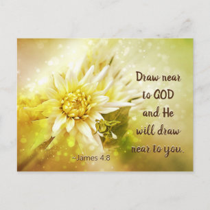Cartão Postal Desenhar James 4:8 perto de Deus, ele desenhar per