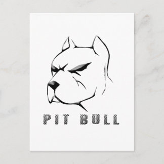 Cartão Postal Desenhar Pitbull