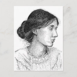 Cartão Postal Desenho a tinta de 2004 de Virgina Woolf