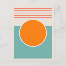 Cartão Postal Desenho Abstrato Sunshine